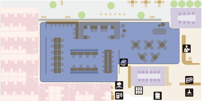 フロアマップ シェアワークプレイス