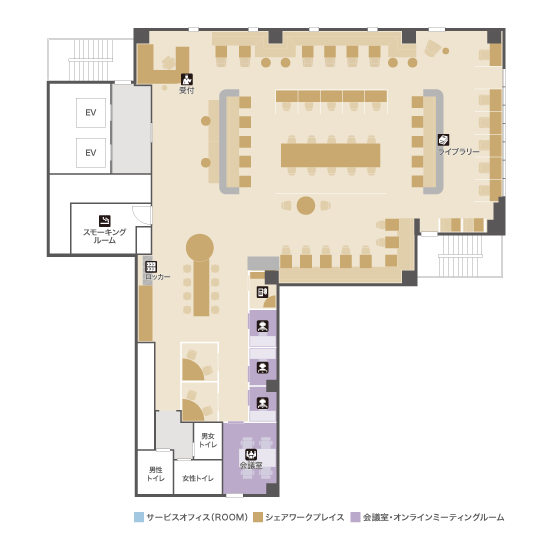 ビジネスエアポート京橋 フロア図 3F